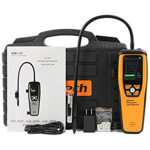 เครื่องตรวจจับการรั่วไหลของสารทำความเย็น HVAC รุ่น Elitech ILD-200 พร้อมเครื่องทดสอบ WJL-6000 สำหรับตรวจสอบท่อโลหะในระบบปรับอากาศ ใช้ได้กับแก๊ส/ไฟฟ้าในบ้าน - Product Image 2