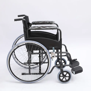 كرسي متحرك بعجلات خلفية أساسية 24 بوصة حاصلا على شهادة CE ISO مع handrim - Product Image 1