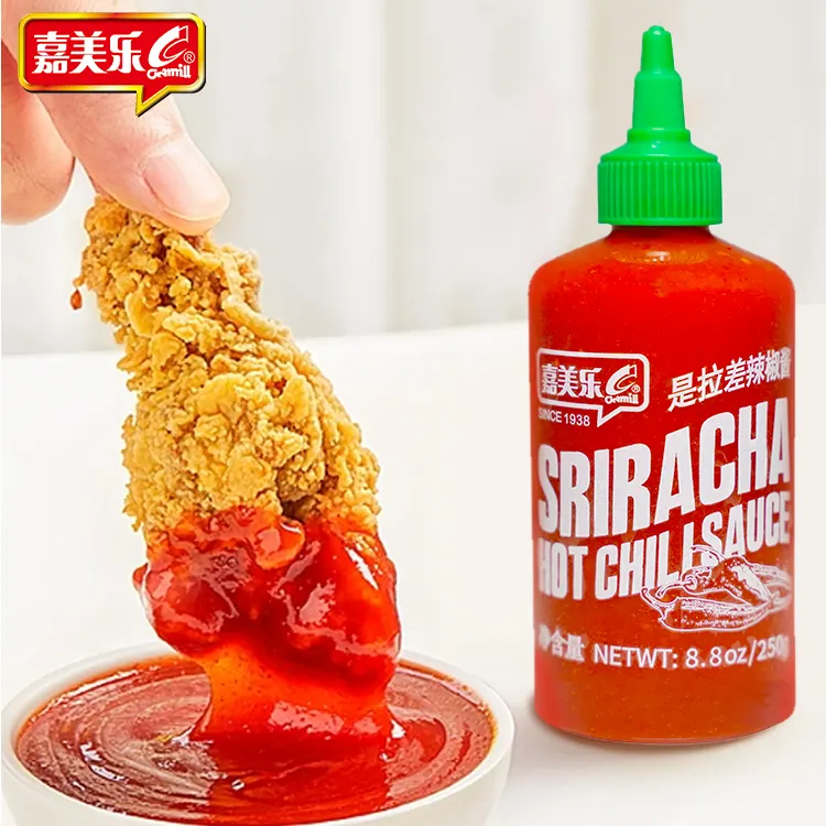 250Ml Sriracha Chilisaus Chinese Rode Knoflook Hete Chilisaus In Knijpfles