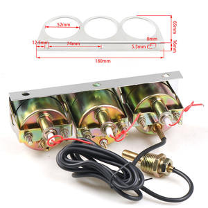 Instrument combiné triple jauge de 52 mm, jauge mécanique de température de l'eau, de pression d'huile et de tension pour 2 pouces pour Auto Meter - Product Image 4