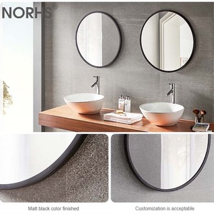 <span class=keywords><strong>Specchio</strong></span> <span class=keywords><strong>da</strong></span> Parete Rotondo con Cornice in Metallo, Ecologico, per Bagno di Casa e Hotel - Product Image 6