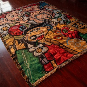 بطانية منسوجة من نسيج الجاكار والقطن والبوليستر بتصميم مخصص وبجودة عالية للبيع بالجملة - Product Image 2