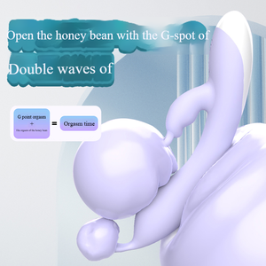 Mini a 12 stadi FM Av vibratore bacchetta doppia testa Dildo con alimentatore USB - Product Image 3