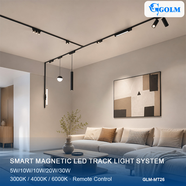 DC48V Magnetic Grille Flood Spot Light 5W 12W Magnetic Led Light Tuya Zigbee Smart Magnet Track Light System for Home