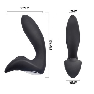 Massagem de próstata masculina, brinquedo de brinquedo para próstata, controle remoto poderoso com 12 padrões de vibração, massageador <span class=keywords><strong>anal</strong></span> de próstata - Product Image 5