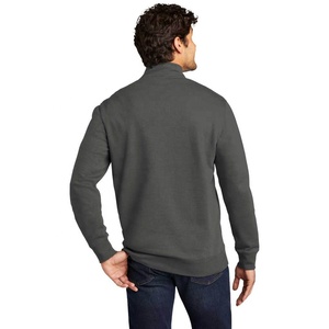 Sweat-shirt à fermeture éclair pour homme, logo brodé, vêtements de loisirs d'hiver pour l'extérieur, streetwear, coupe classique, polaire uni respirant - Product Image 3
