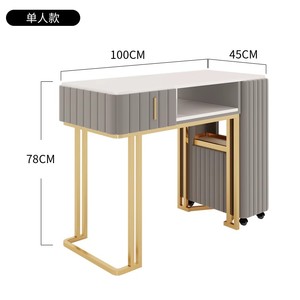 Produits de luxe très demandés, table de manucure professionnelle de luxe légère pour salon de beauté, table pour technicien des ongles, en bois - Product Image 3