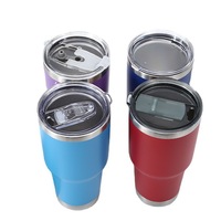 Gobelet isotherme à double paroi en acier inoxydable 304 de 30 oz avec couvercle anti-fuite pour café, vin, bière et eau