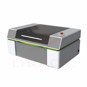 Mesin pengukir dan pemotong CO2 50W-100W 4060, mesin pemotong dan pengukir Laser layar sentuh Offline opsional, panduan Linear pendingin air untuk logam