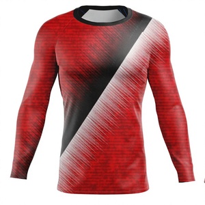 Vêtements de Gym pour Hommes à Manches Longues Sublimation pour Hommes Chemises de Compression en Gros à des Prix Bon Marché avec Vos Propres Conceptions - Product Image 1