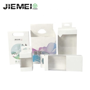 JIE MEI MOQ 100 pz Custom di lusso cosmetico lucidalabbra scatola con foro all'ingrosso di carta per il trucco scatola appesa con finestra - Product Image 6