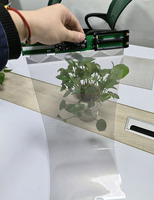 Écran d'affichage publicitaire transparent en film LED flexible pour intérieur et extérieur, mur vidéo adhésif LED