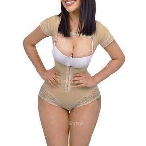 Corps Premium <span class=keywords><strong>Manga</strong></span> Court Fajas Colombianas Taille Formateur Femmes Sablier Ceinture Taille Cincher Corset Perte De Poids Minceur Corps - Product Image 2