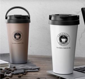 2023 Custom Logo Stock Double Wall Vacuum 500ml Small Matte Coffee Mug Stainless Steel Insulated Travel Tumbler Gift Cup - Product Image 3