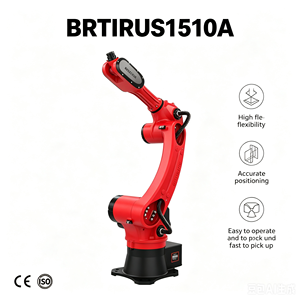 Brazo Robótico Industrial Motorizado BORUNTE BRTIRUS1510A con Certificación CE, 6 Ejes, Carga Útil de 10 kg, para Moldeo por Inyección, Carga y Descarga - Product Image 1