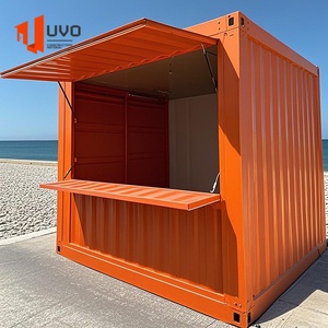 Quiosco de acero duradero para oficina móvil/tienda de contenedores de habitaciones para <span class=keywords><strong>calle</strong></span> comercial puesto de mercado nocturno hoteles apartamentos en <span class=keywords><strong>venta</strong></span> - Product Image 1