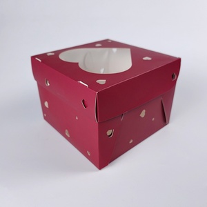 Sunshine Hot Sale Classic <b>White</b> Square Recyclable Foldable Corrugated Board Cake <b>Boxes</b> - Product Image 3