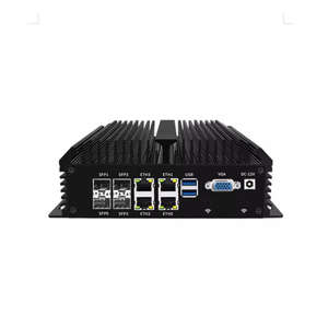 BKHD kustom Intel Atom C3758 8core Onboard 4x2.5G Lan 4x10G SFP + konsol tanpa kipas peladen Mini Router lembut PC Mini - Product Image 2