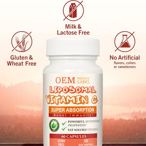 כמוסות ויטמין <span class=keywords><strong>C</strong></span> ליפוזומליות של יצרן מקורי משפרות את קצב ספיגת ויטמין <span class=keywords><strong>C</strong></span> ומשפרות את תפקוד מערכת החיסון - Product Image 3