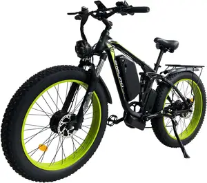 Bicicleta eléctrica de 2000W con motor dual de 22,4 Ah, bicicleta gruesa de 48V Smlro V3 Ebike con batería de litio extraíble, bicicleta eléctrica de 26"