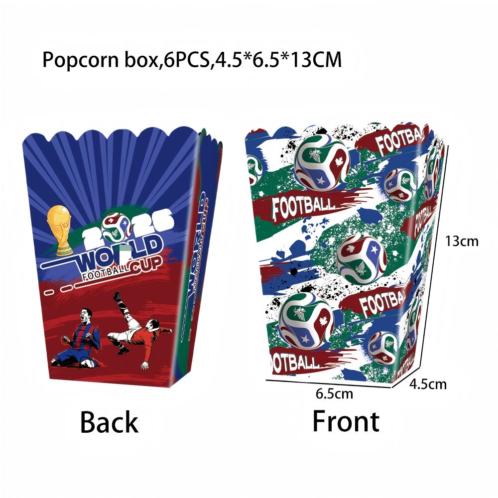 Boîte de pop-corn 6 pièces