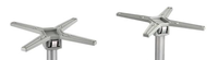 Base de table pliable en aluminium L600xW450xH720mm, légère, pour événements et traiteur