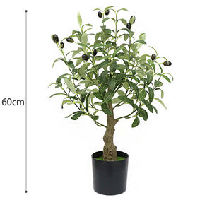 Plantes artificielles de haute qualité pour l'intérieur et l'extérieur, plantes en pot, feuilles en soie, arbres verts artificiels, plantes artificielles en pot, oliviers - Product Image 2