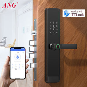 باب بوابة ذكي من الألومنيوم الأمامي uya Ttlock ببصمة الإصبع قفل إلكتروني - Product Image 2