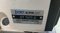 Machine à coudre industrielle surjeteuse à lit plat 4 fils DT747F - Prix