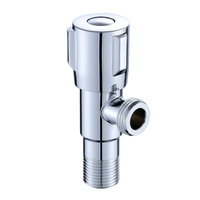 Válvula Angular de Acero Inoxidable Económica al por Mayor G1/2, Válvula de Cierre Universal para Baño, Inodoro y Fregadero de Cocina