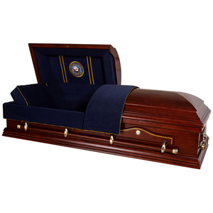 Nhà Máy bán hàng trực tiếp tang lễ Nguồn cung cấp bán buôn Mỹ phong cách gỗ Quan tài và Quan Tài Trung Quốc thực hiện - Product Image 5