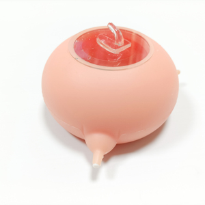 Alimentador de cachorros de silicona de grado alimenticio para mascotas pequeñas, 3 chupetes, capacidad de 200mL, resistente al desgaste, suave, resistente a altas temperaturas, moldeado - Product Image 4