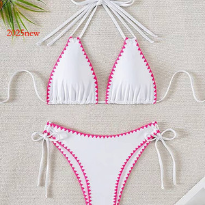 2025 Hot New Flower Bud Backless Tie Bikini Maillot de bain pour les femmes Summer Beach Vacation - Product Image 3