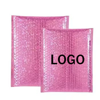 Nouveauté : Sacs d'expédition écologiques en aluminium rembourrés, enveloppes personnalisées avec logo, enveloppes à bulles métalliques rose gold