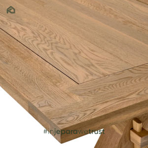Laras Square Solid Teak Wood Restaurant Dining Table-Durable Eco-Friendly <b>Commercial</b> <b>Furniture</b> for Restaurants & Hotels - Product Image 4