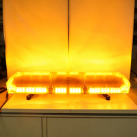 Barre LED 88W avec 15 modes stroboscopiques, barre lumineuse d'avertissement à montage sur toit, boîtier en alliage d'aluminium PC, plusieurs couleurs, lumière pour les opérations d'ingénierie et de sauvetage