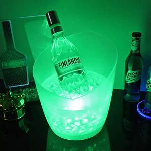 AA Batería Tipo PP Plástico Champán Cerveza LED Cóctel Botella Cubo <span class=keywords><strong>de</strong></span> hielo para Night Club Party Bar - Product Image 4