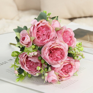 Bouquet <span class=keywords><strong>de</strong></span> fleurs artificielles en soie, pivoines et hortensias modernes, aspect réaliste, pour vase, mariage, <span class=keywords><strong>nouvel</strong></span> <span class=keywords><strong>an</strong></span> chinois, <span class=keywords><strong>centre</strong></span> <span class=keywords><strong>de</strong></span> <span class=keywords><strong>table</strong></span> - Product Image 5