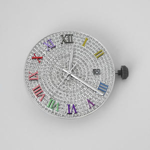 นาฬิกากลไกอัตโนมัติสำหรับผู้ชายทำจากสเตนเลสหน้าปัดเพชรแสดงลักษณะฮิปฮอป VVS Moissanite สุดหรู - Product Image 2
