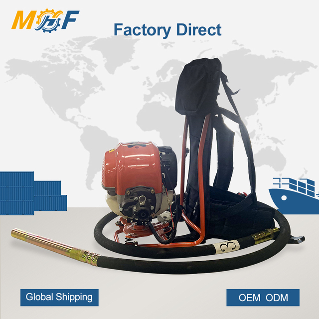 MHF Custom Economical 4 Stroke Backpack Vibrating Machine 1.6Hp 220Hz Uniform Vibration Rod for Farm Infrastructure Construction