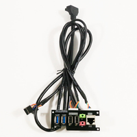 Cable USB 3.0 + USB 2.0 para Panel Frontal de Caja de Ordenador, Puerto de Audio, Micrófono, Auriculares, Cable para Placa Base