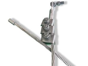 Pince de mise à la terre en aluminium spéciale à fibre optique OPGW 70-1500mm ligne de mise à la terre à trois points avec fil tressé - Product Image 5