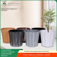 Usine nouveau pot de fleurs en plastique de bureau charnu d'aneth vert épaissi plantation verte pour le jardinage et les fleurs de balcon