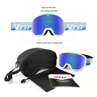 Lunettes de ski cylindriques anti-buée, protection UV400, lunettes de ski et de snowboard pour adultes, hommes et femmes