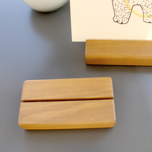 Support photo en bois de hêtre naturel, porte-cartes de menu en bois, parfait pour les boutiques, les cafés, la maison, les mariages, les dîners, les événements - Product Image 3
