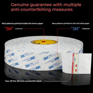 Nastro Adesivo 3M 9448A, 0,15 <span class=keywords><strong>mm</strong></span>, Acrilico PSA a Media Tenuta per Incollaggi Affidabili a Lungo Termine su Metalli, Plastica e Schiuma - Product Image 3