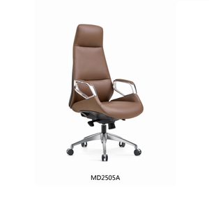 Hot Selling Custom Modern Style Leather Executive Office Chair Stainless Steel Frame Adjustable Height Comfortable Luxury Hotel - Product Image 3