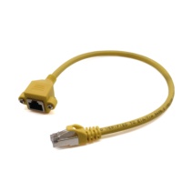 Câble de raccordement Ethernet blindé RJ45 CAT7, à 8 conducteurs torsadés, avec connecteurs mâle/femelle pour extension LAN