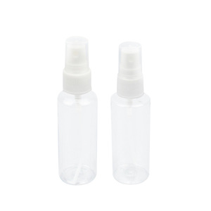 Clear Plastic <b>Spray</b> <b>Bottles</b> 50Ml 60Ml <b>100Ml</b> Cosmetic Packaging Press Pump Cylinder Shape Pet Material - Product Image 3