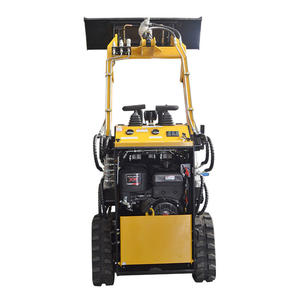 Carregadeira Mini Diesel Portátil sobre Rodas com Esteira, Capacidade de 500kg, 700kg, 850kg, 950kg com Balde para Rocha - Product Image 2